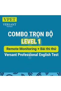 Professional English Test + Practice test LV1 (Trọn bộ VPET Thi tại nhà có giám thị từ xa + Thi thử LV1)
