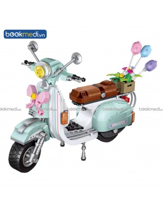 Đồ Chơi Lắp Ráp Mô Hình Xe Scooter Hãng Loz