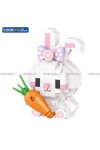 Đồ Chơi Lắp Ráp Mô Hình Chú Thỏ Trắng (Rabbit) Hãng Loz