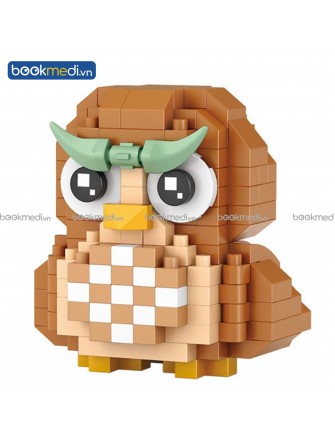 Đồ Chơi Lắp Ráp Mô Hình Chú Chim Cú (Owl) Hãng Loz