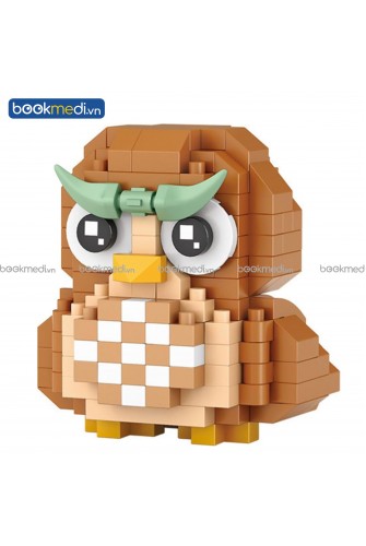 Đồ Chơi Lắp Ráp Mô Hình Chú Chim Cú (Owl) Hãng Loz
