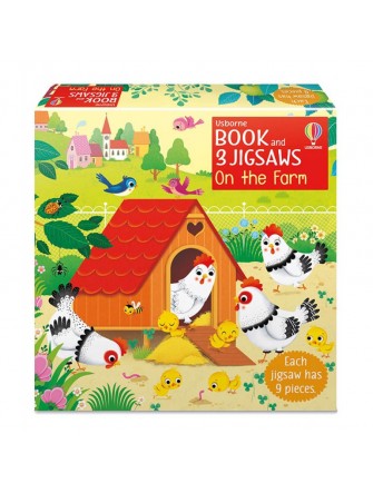 Book and 3 Jigsaws: On the Farm