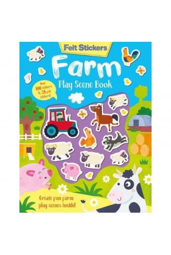 Felt Stickers Farm Play Scene Book